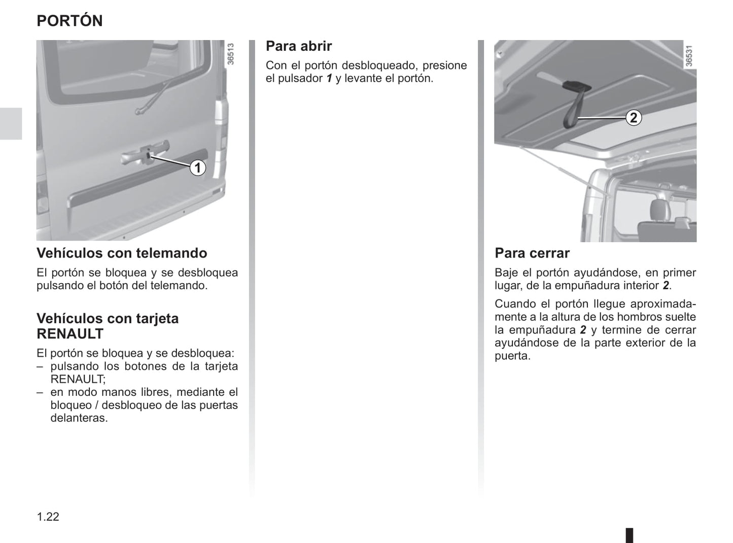 2018-2019 Renault Trafic Owner's Manual | Spanish