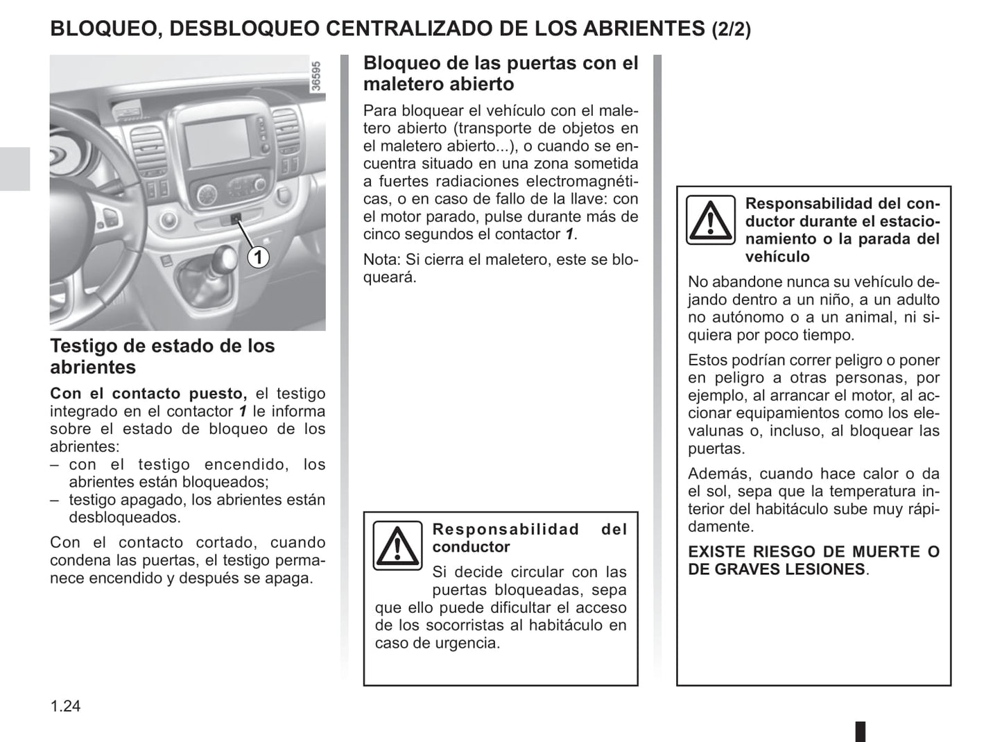 2018-2019 Renault Trafic Owner's Manual | Spanish