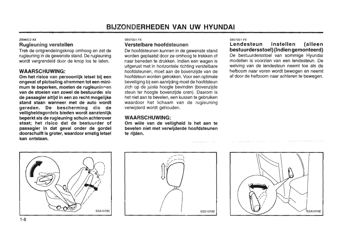 1996-1997 Hyundai Lantra Gebruikershandleiding | Nederlands