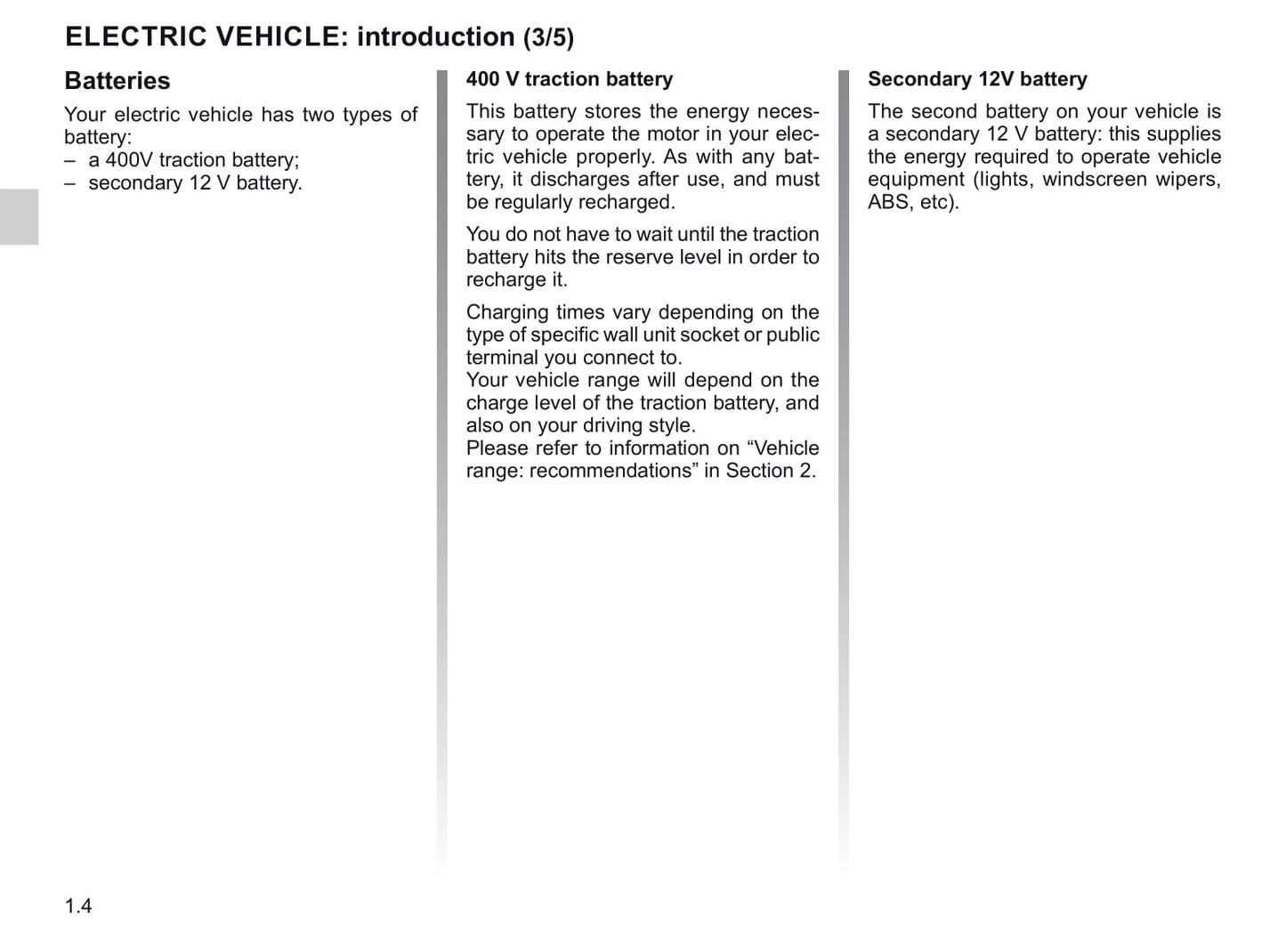 2018-2019 Renault Zoe Owner's Manual | English