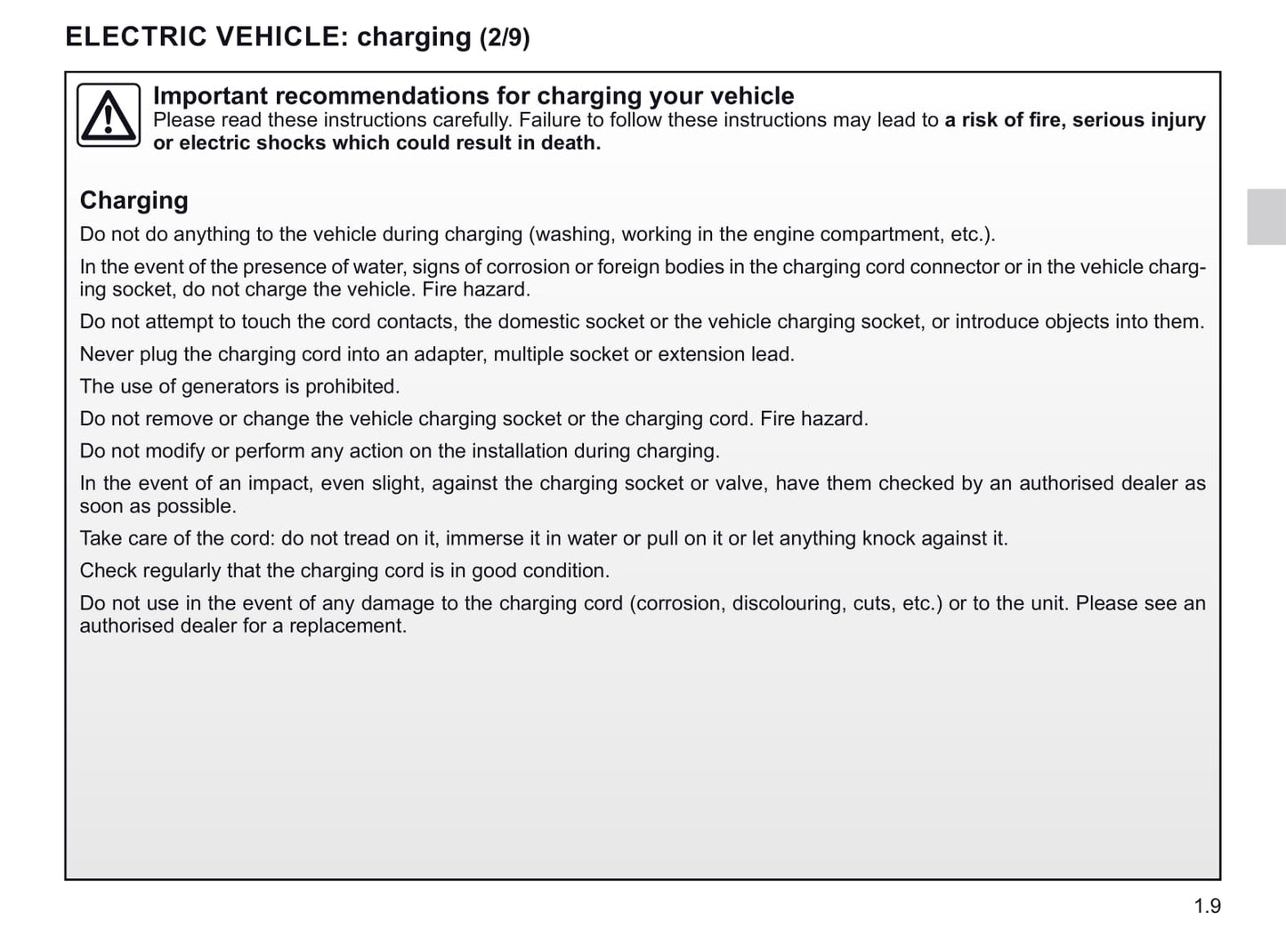 2018-2019 Renault Zoe Owner's Manual | English