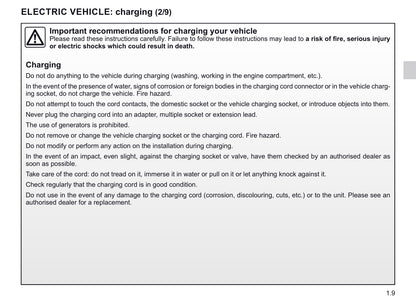 2018-2019 Renault Zoe Owner's Manual | English