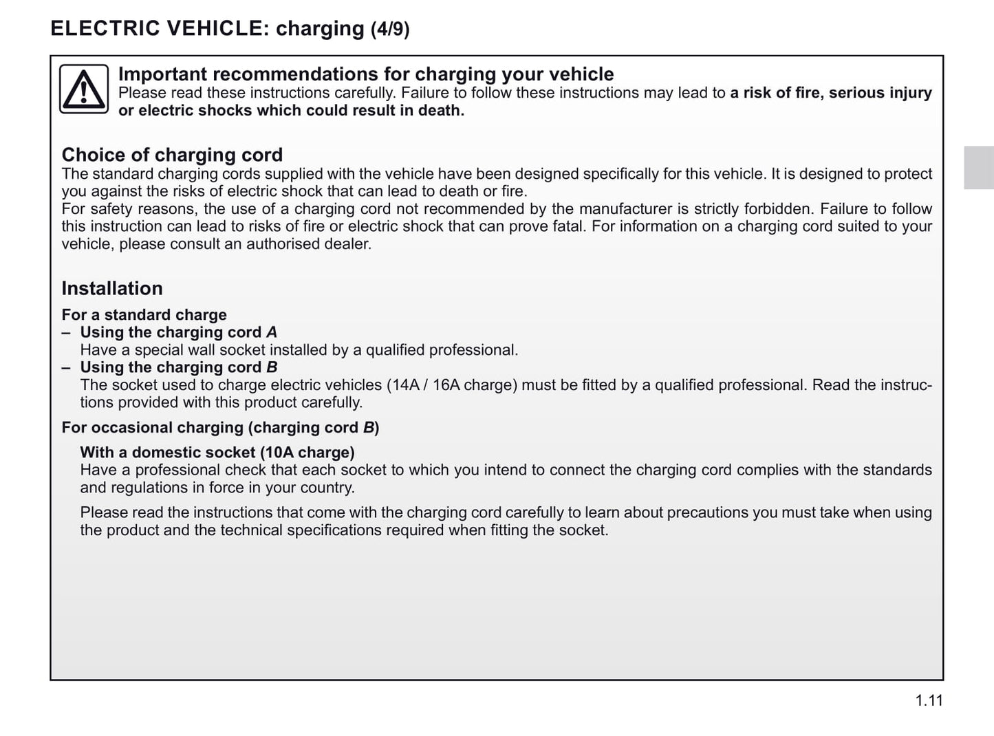 2018-2019 Renault Zoe Owner's Manual | English