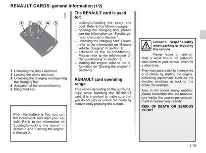 2018-2019 Renault Zoe Owner's Manual | English