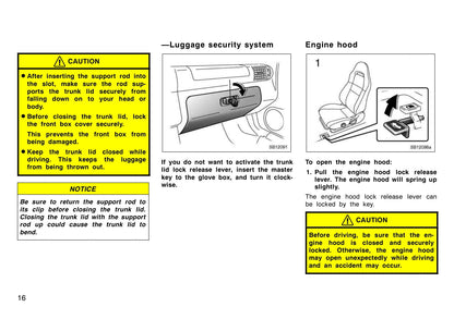 2005 Toyota MR2 Owner's Manual | English