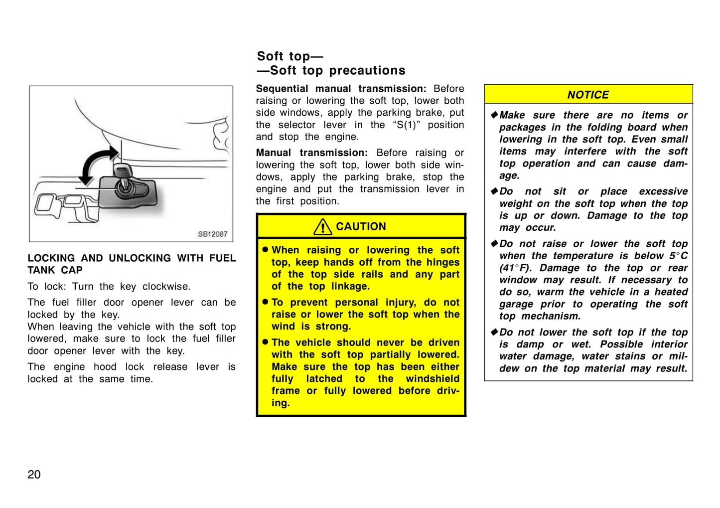 2005 Toyota MR2 Owner's Manual | English