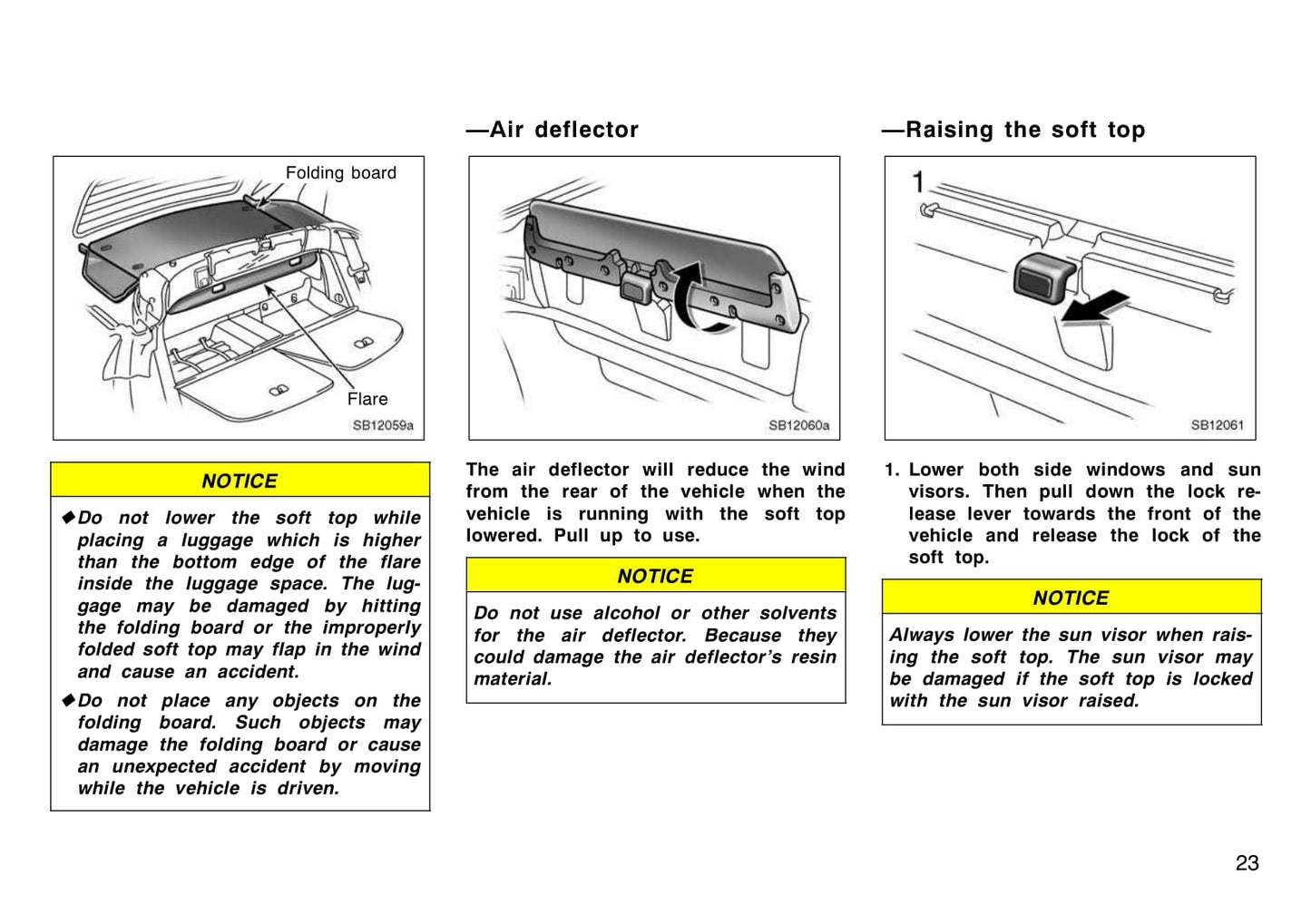 2005 Toyota MR2 Owner's Manual | English