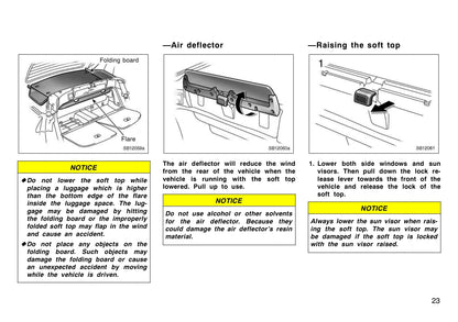 2005 Toyota MR2 Owner's Manual | English