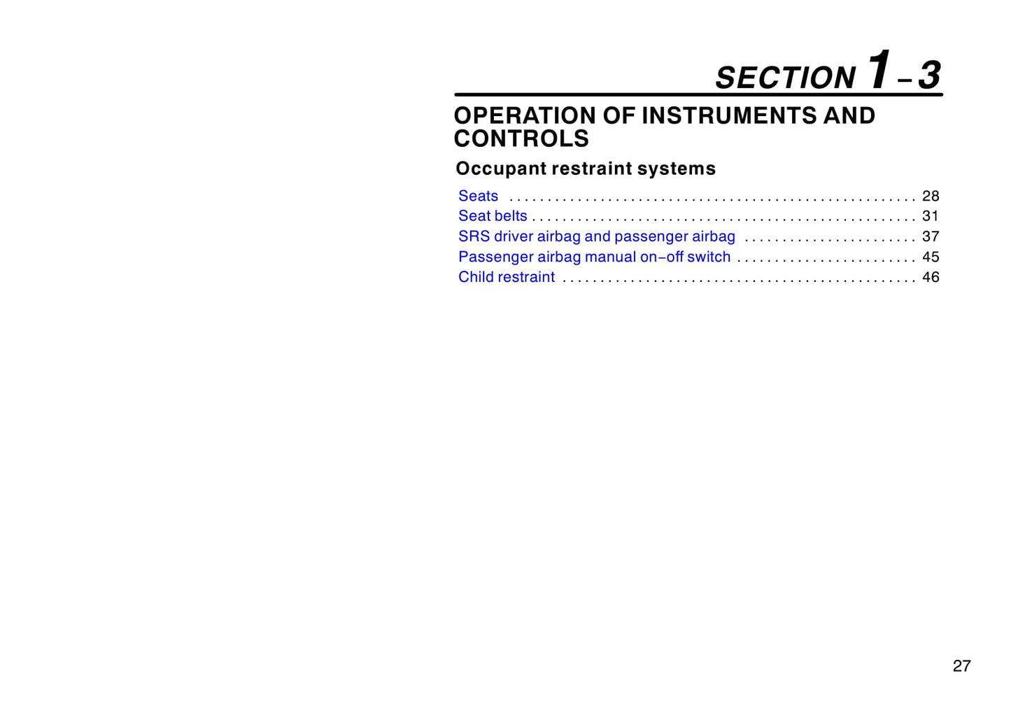 2005 Toyota MR2 Owner's Manual | English