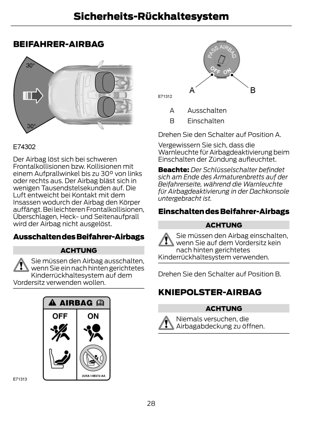 2012-2014 Ford Kuga Gebruikershandleiding | Duits