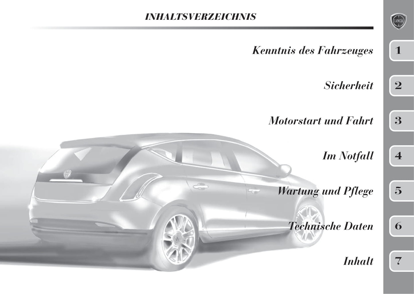 2011-2015 Lancia Delta Bedienungsanleitung | Deutsch