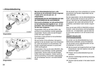 2000-2001 Toyota Land Cruiser 90 Owner's Manual | Dutch