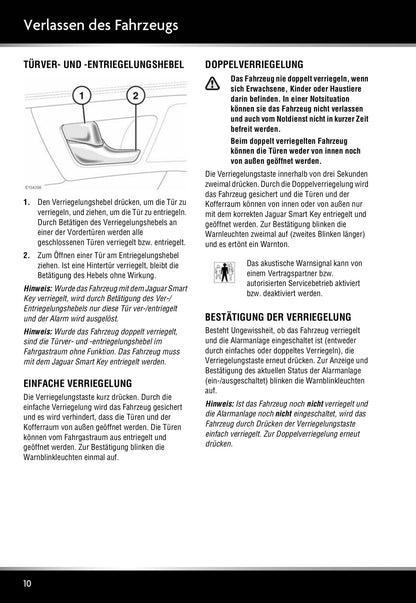 2008 Jaguar XF Owner's Manual | German