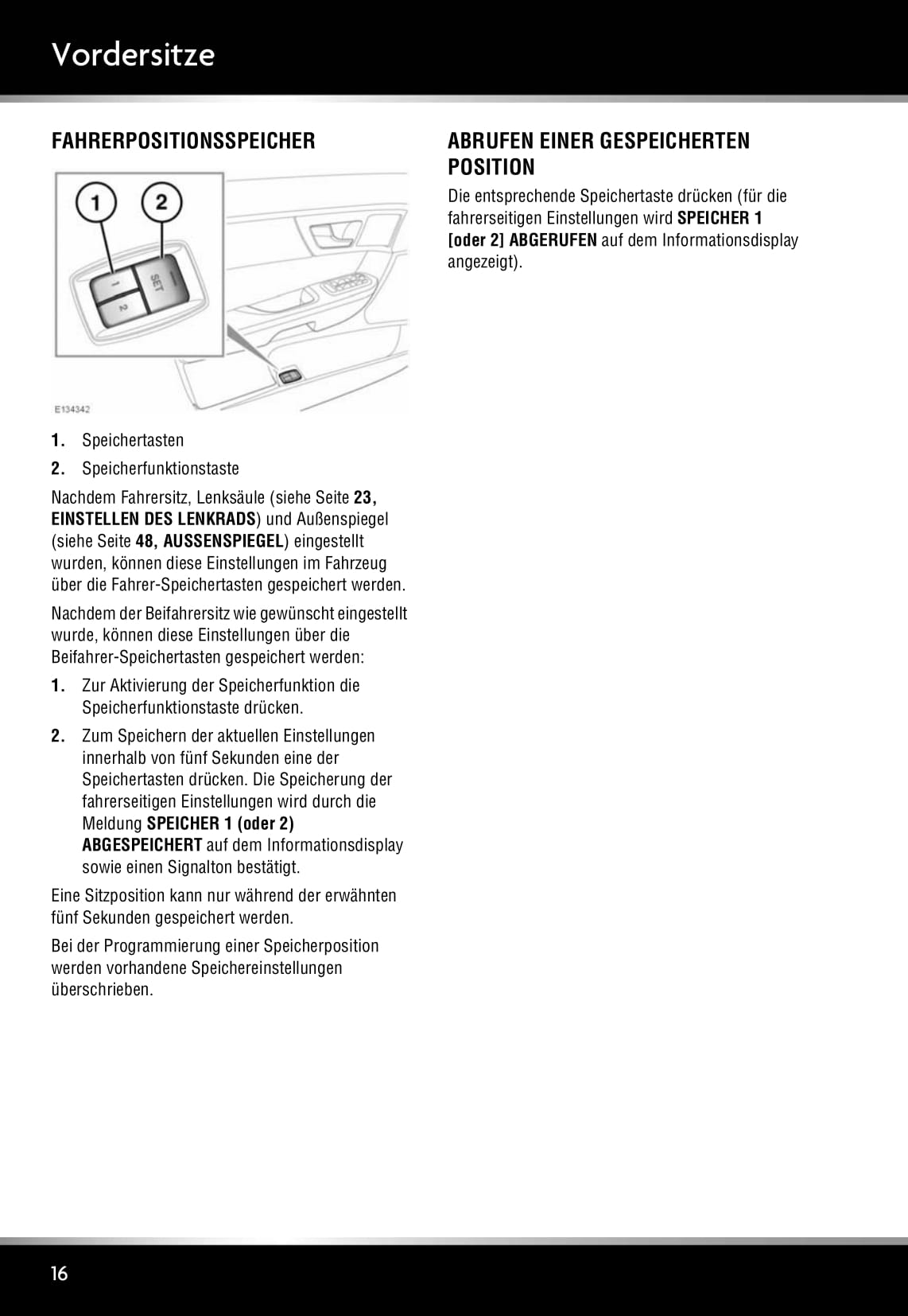 2008 Jaguar XF Owner's Manual | German