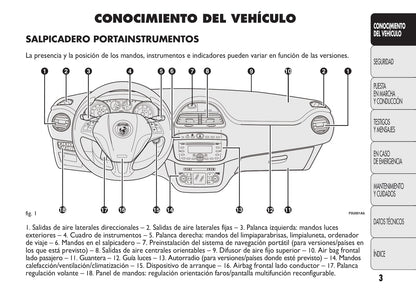 2010-2014 Abarth Punto Manuel du propriétaire | Espagnol