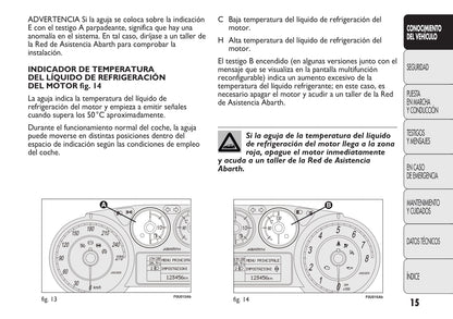 2010-2014 Abarth Punto Manuel du propriétaire | Espagnol