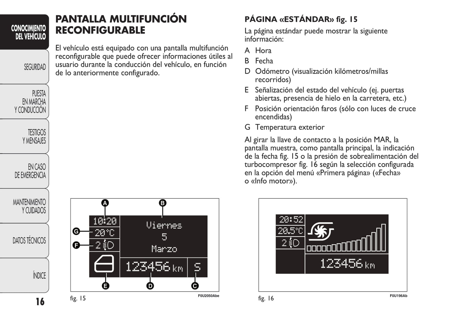 2010-2014 Abarth Punto Manuel du propriétaire | Espagnol