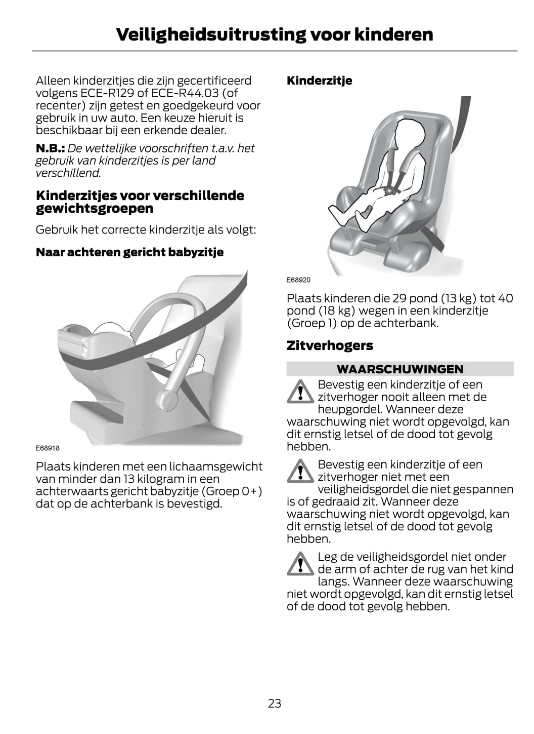 2014-2015 Ford Tourneo Courier/Transit Courier Owner's Manual | Dutch