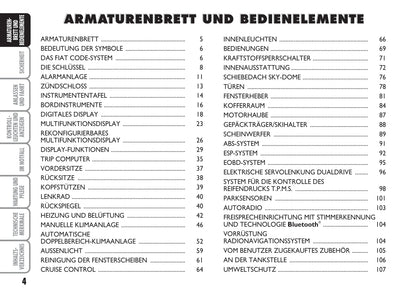 2007-2008 Fiat Punto/Grande Punto Owner's Manual | German