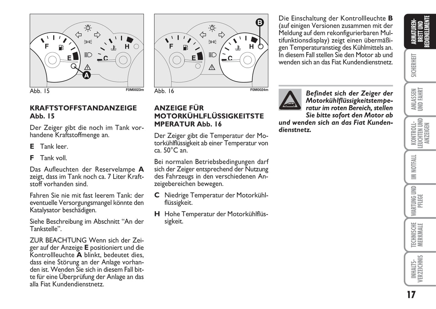 2007-2008 Fiat Punto/Grande Punto Owner's Manual | German