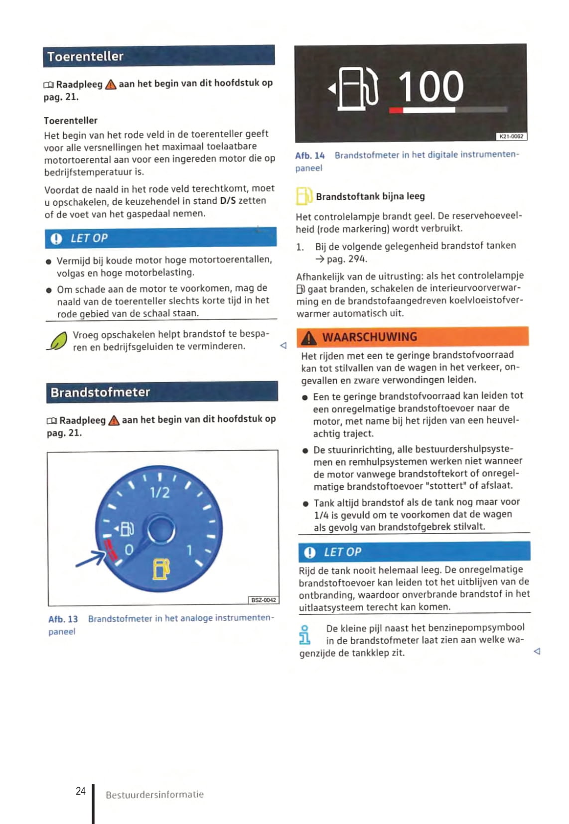 2020-2023 Volkswagen Caddy Owner's Manual | Dutch