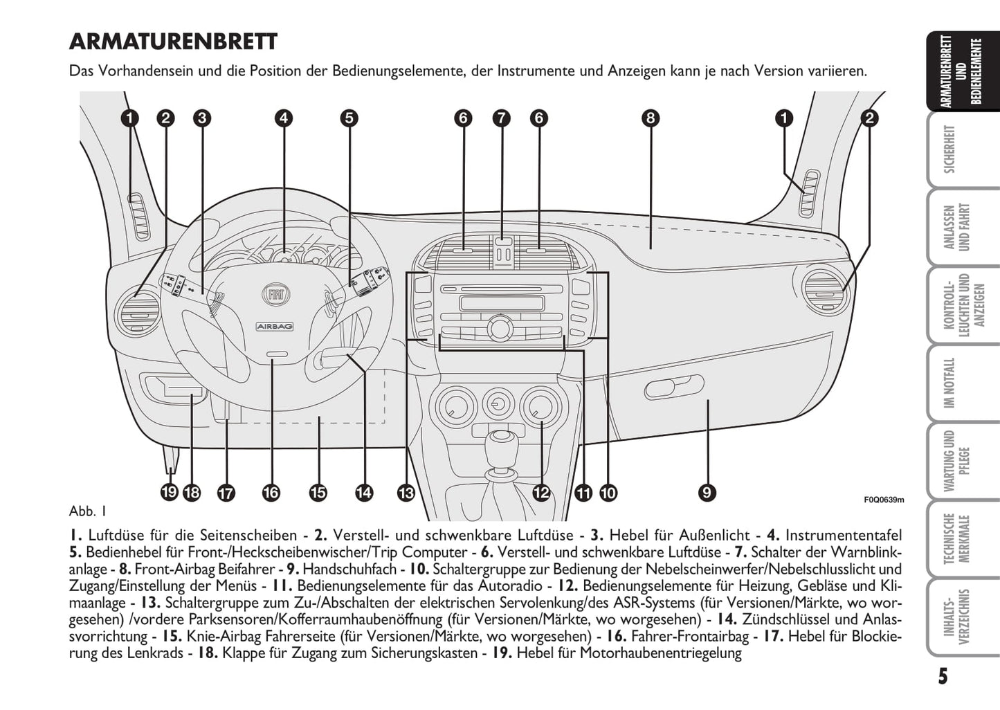 2009-2010 Fiat Bravo Owner's Manual | German