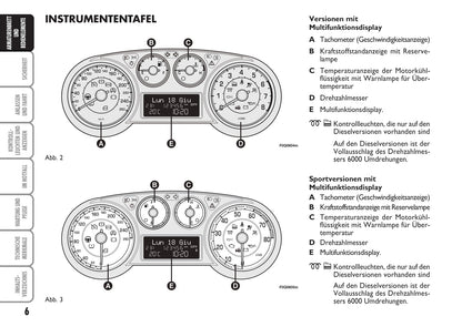 2009-2010 Fiat Bravo Owner's Manual | German