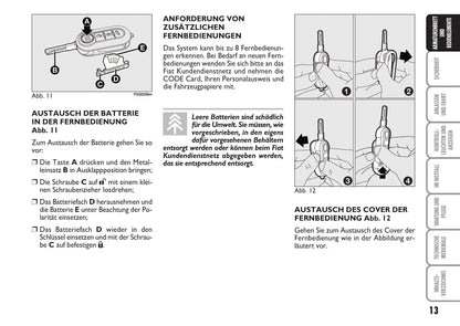 2009-2010 Fiat Bravo Owner's Manual | German