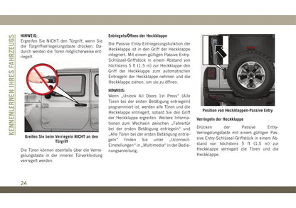 2018-2019 Jeep Wrangler Owner's Manual | German