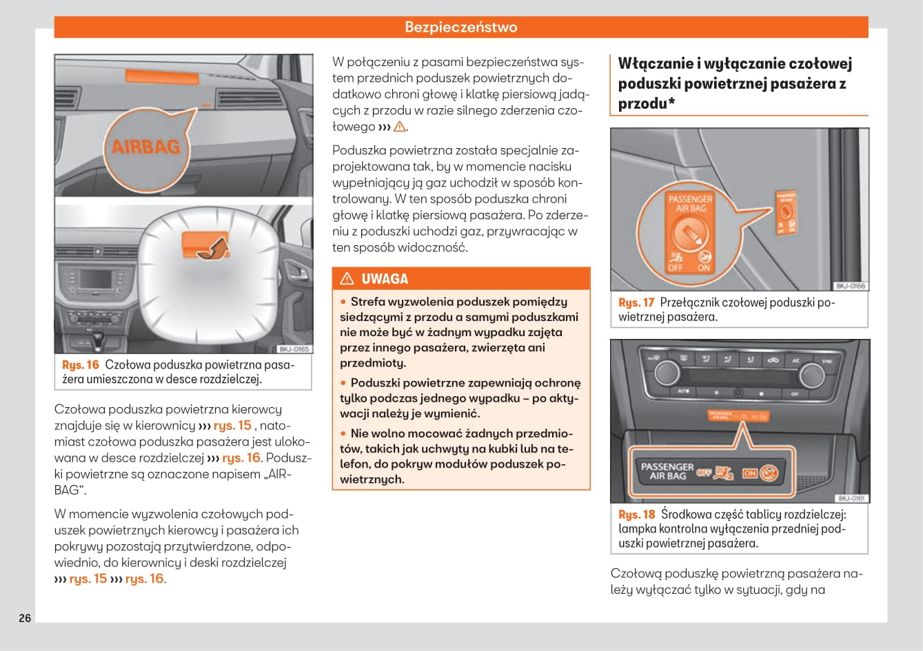 2019-2020 Seat Arona Owner's Manual | Polish