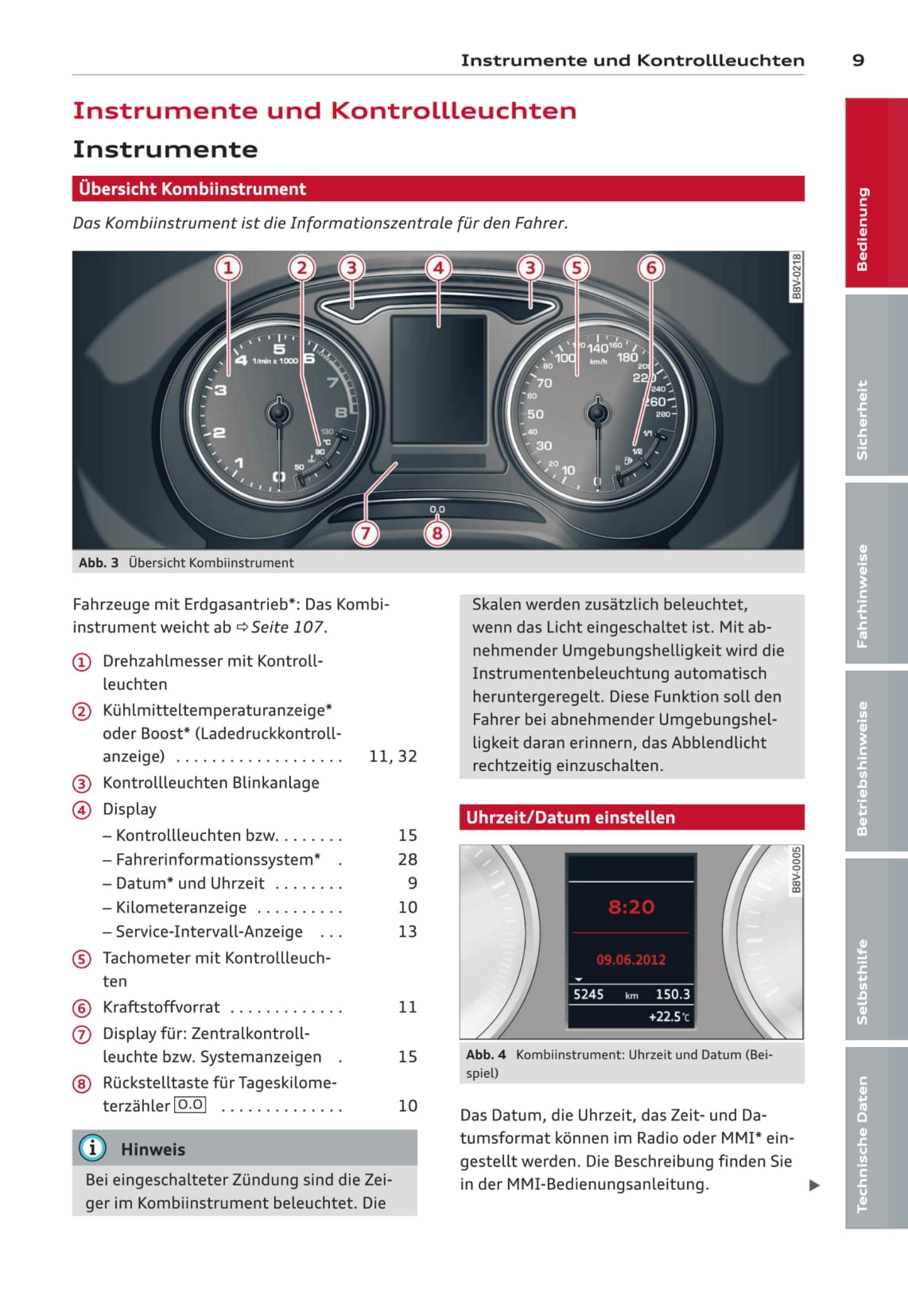 2013-2016 Audi A3/S3/A3 Sportback/A3 Sportback g-tron/S3 Sportback/A3 Limousine/S3 Limousine Owner's Manual | German