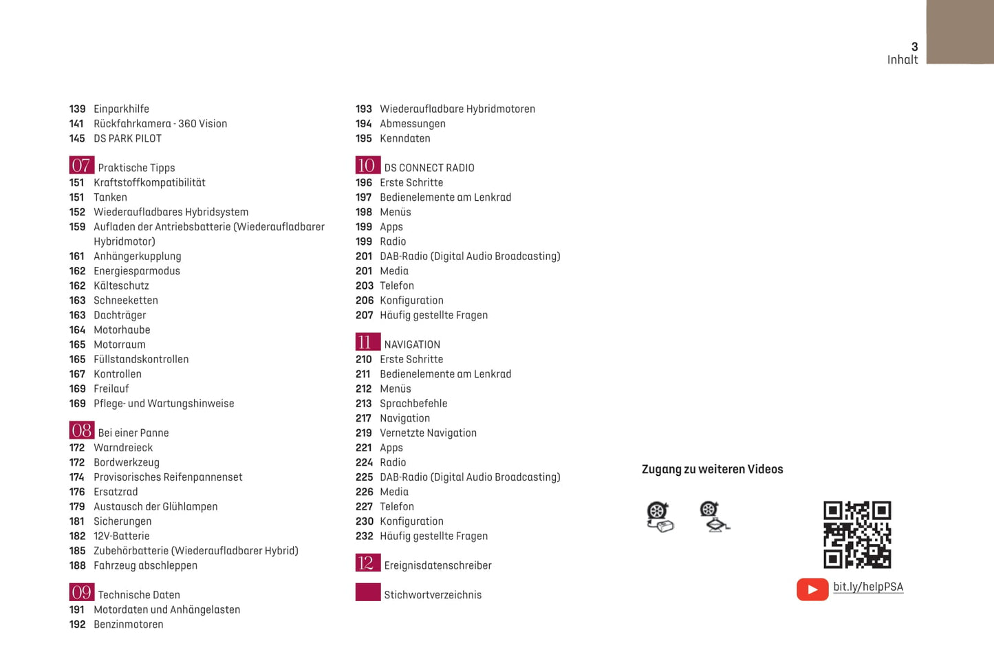 2021-2023 DS DS 9 Manuel du propriétaire | Allemand