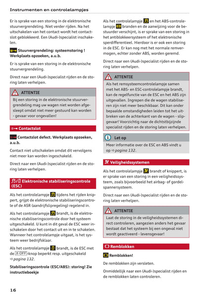 2011-2017 Audi A5 Cabriolet/S5 Cabriolet Owner's Manual | Dutch