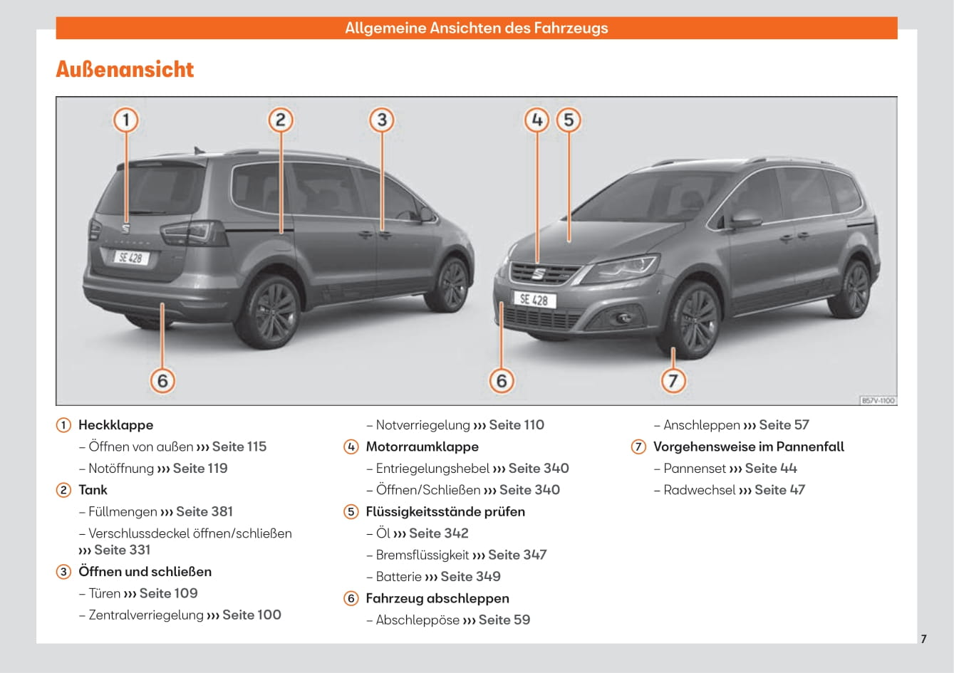 2019-2020 Seat Alhambra Owner's Manual | German