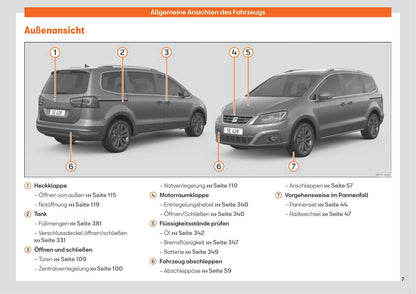 2019-2020 Seat Alhambra Owner's Manual | German