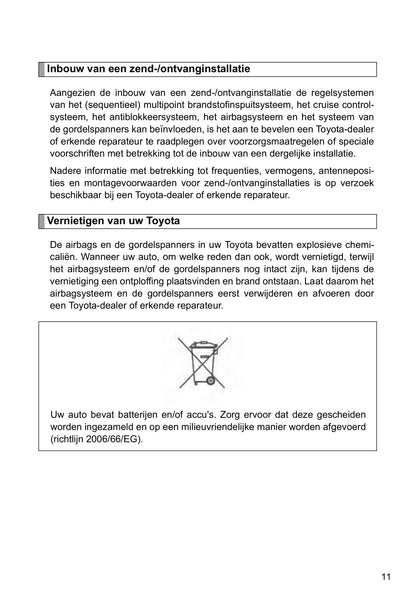 2011-2012 Toyota Land Cruiser Owner's Manual | Dutch