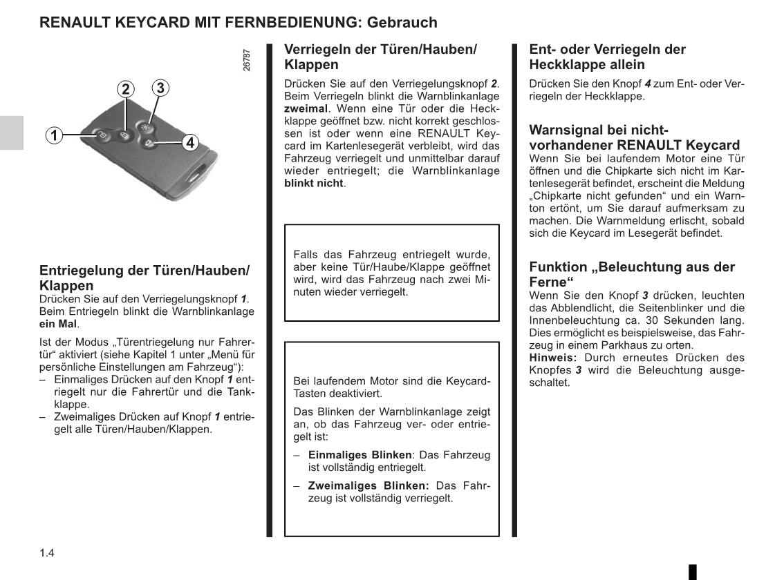 2015-2016 Renault Mégane Owner's Manual | German