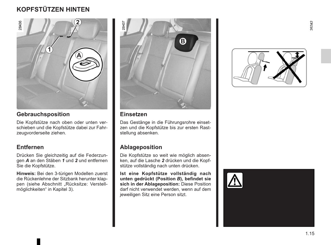 2015-2016 Renault Mégane Owner's Manual | German