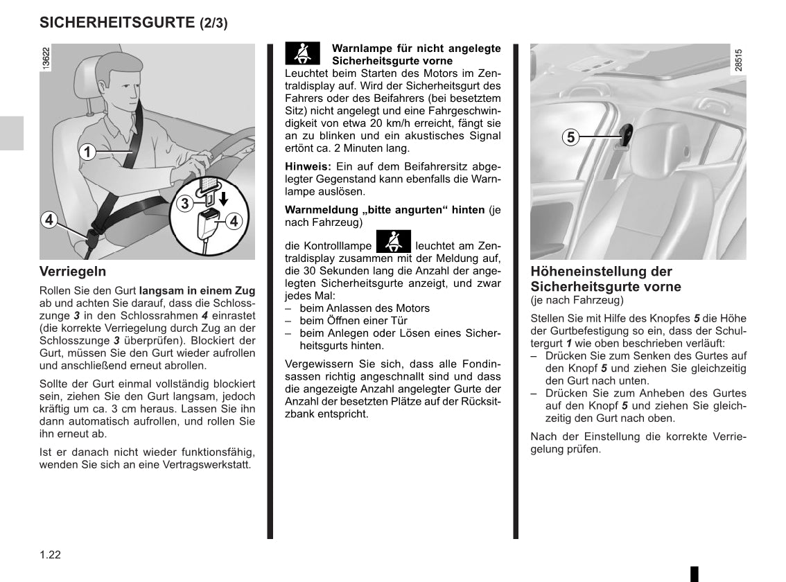 2015-2016 Renault Mégane Owner's Manual | German