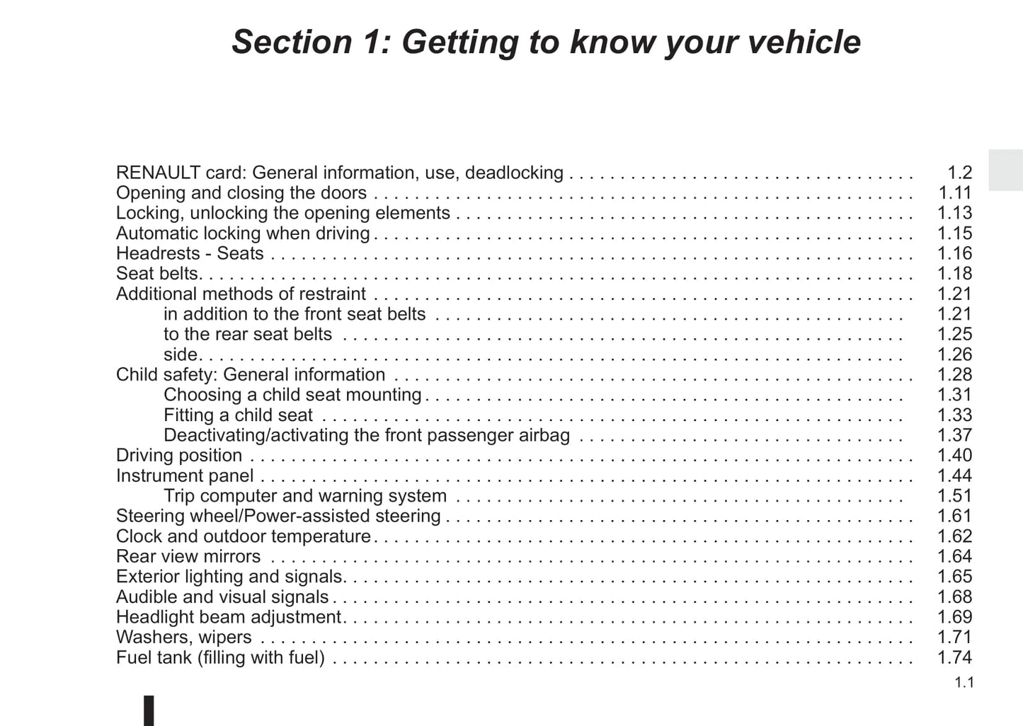 2015-2016 Renault Captur Owner's Manual | English