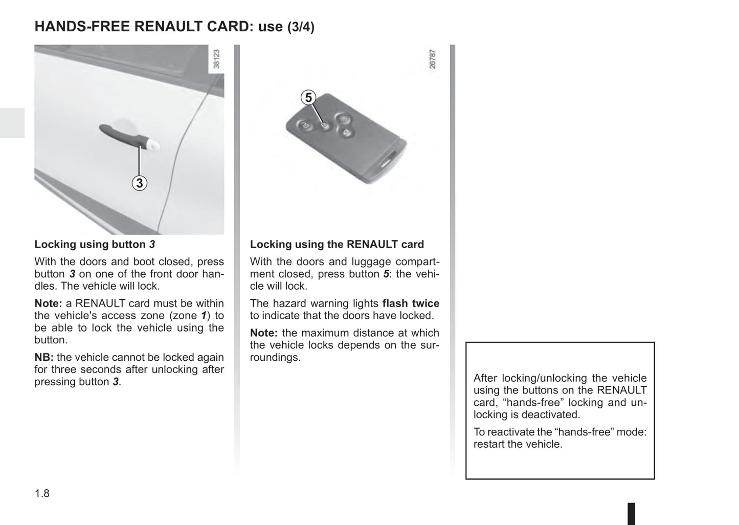 2015-2016 Renault Captur Owner's Manual | English