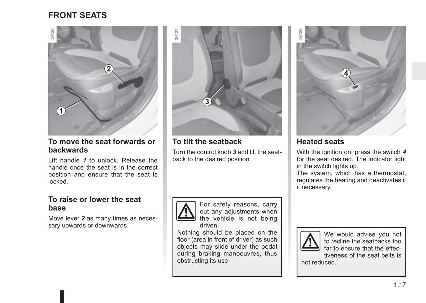 2015-2016 Renault Captur Owner's Manual | English