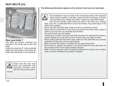 2015-2016 Renault Captur Owner's Manual | English