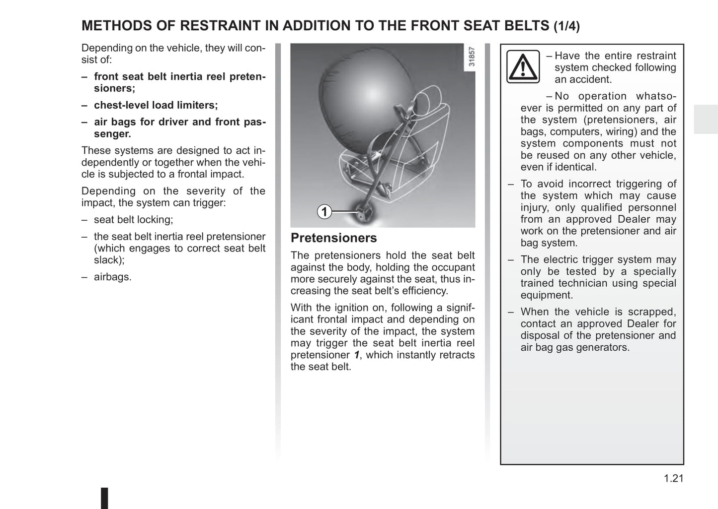 2015-2016 Renault Captur Owner's Manual | English