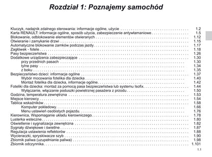 2019-2020 Renault Koleos Owner's Manual | Polish