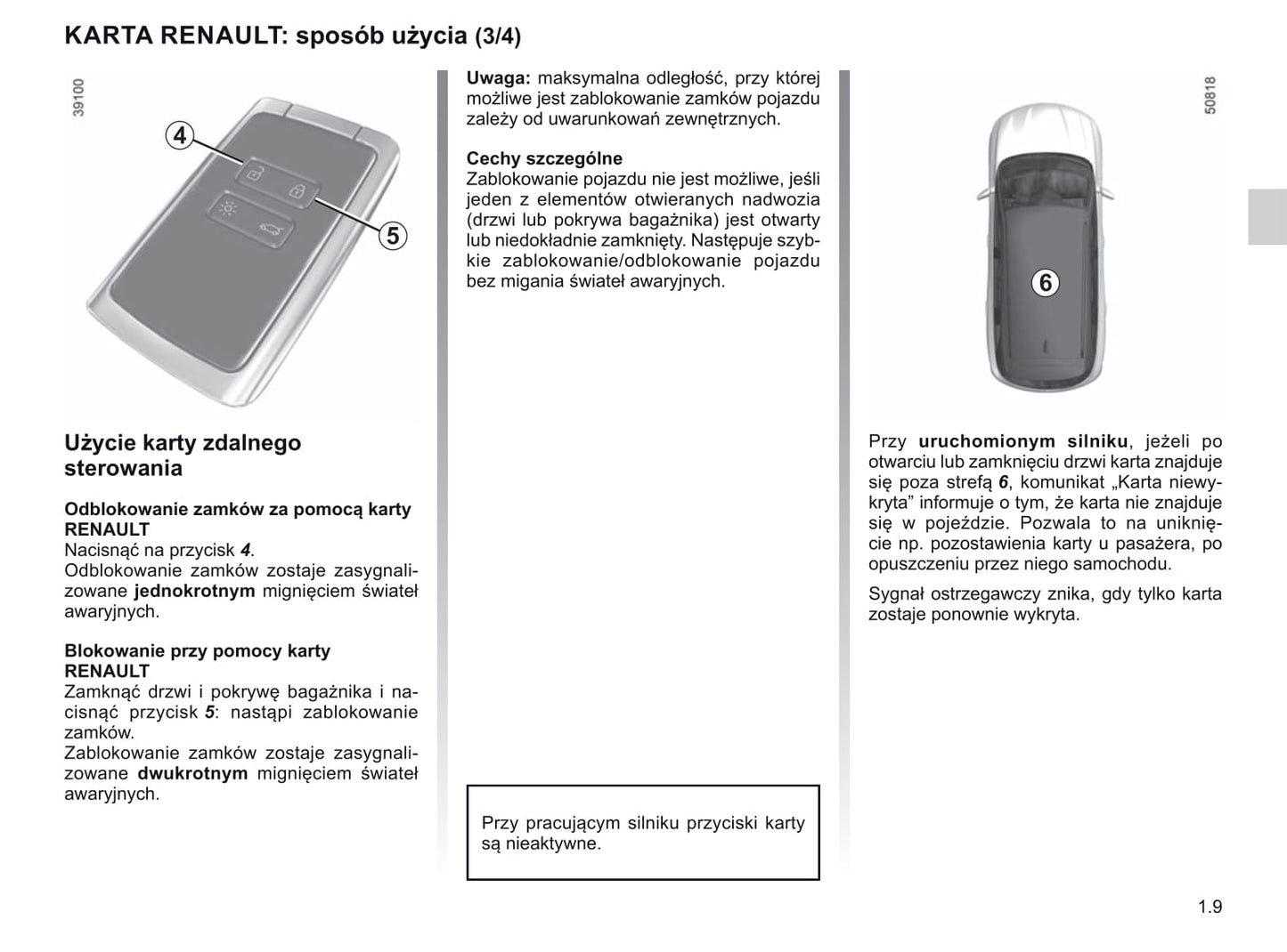 2019-2020 Renault Koleos Owner's Manual | Polish