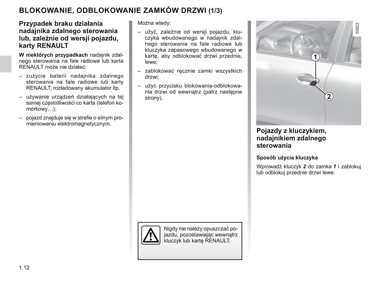 2019-2020 Renault Koleos Owner's Manual | Polish