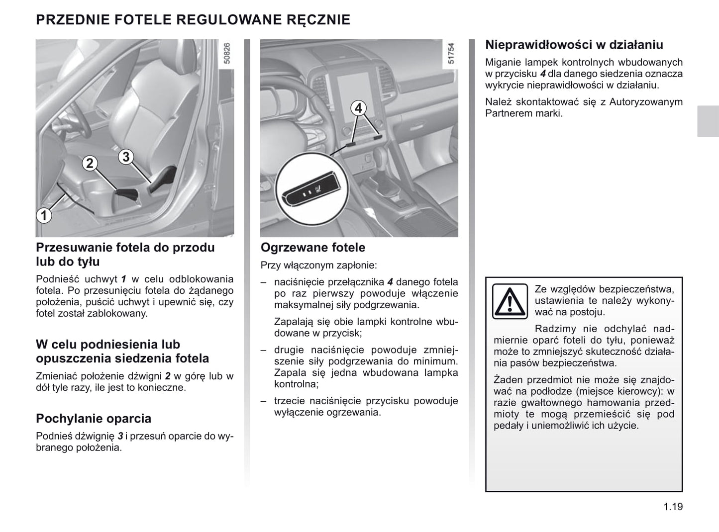 2019-2020 Renault Koleos Owner's Manual | Polish