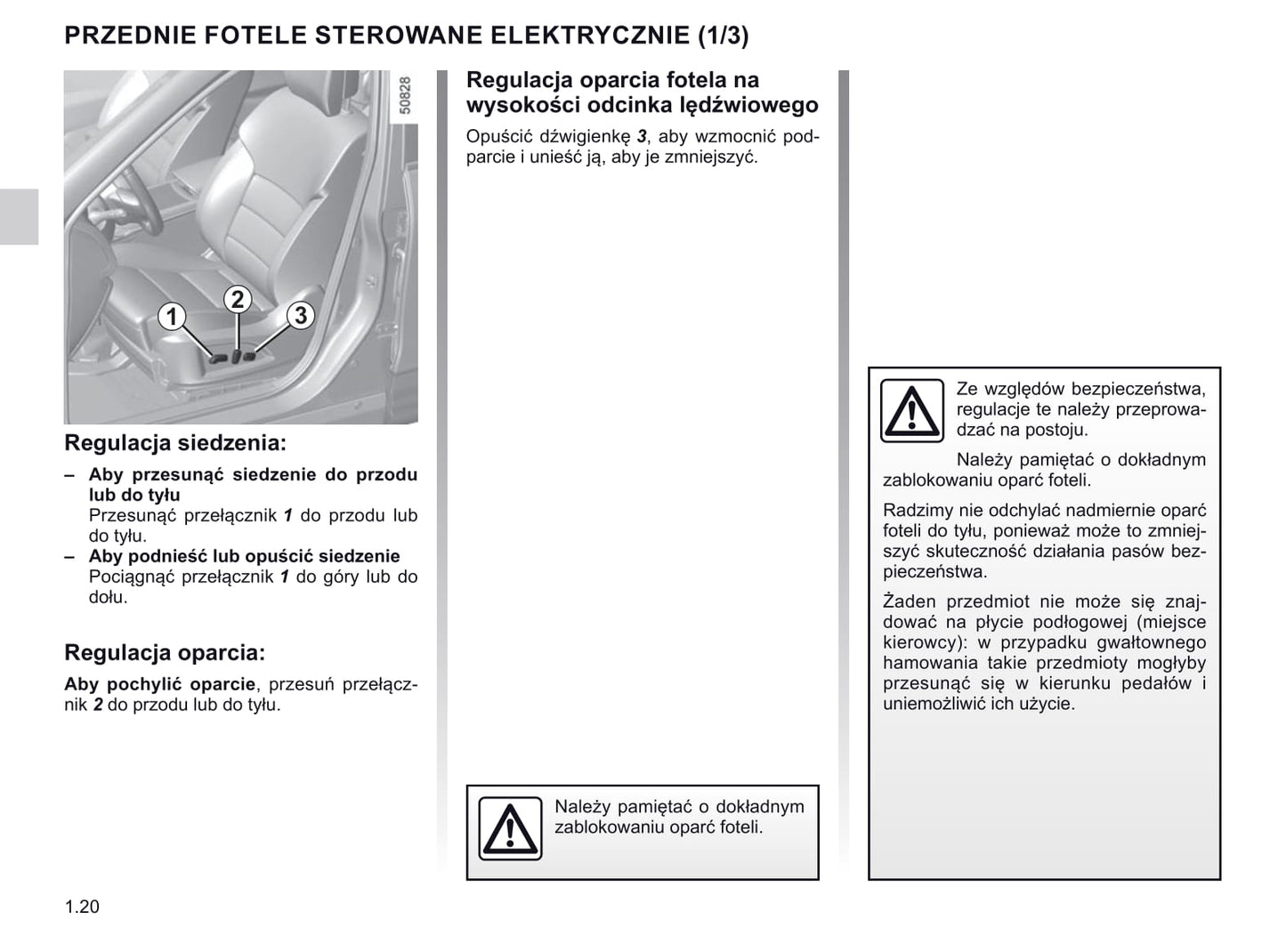 2019-2020 Renault Koleos Owner's Manual | Polish