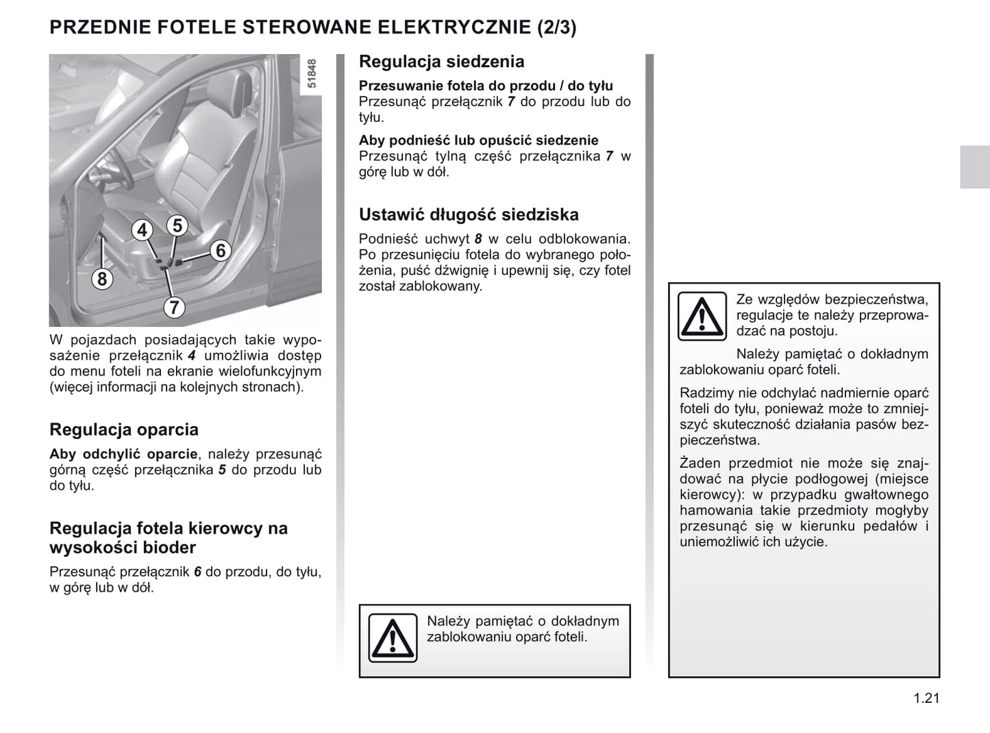 2019-2020 Renault Koleos Owner's Manual | Polish